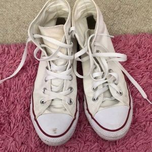 White Hightop Converse